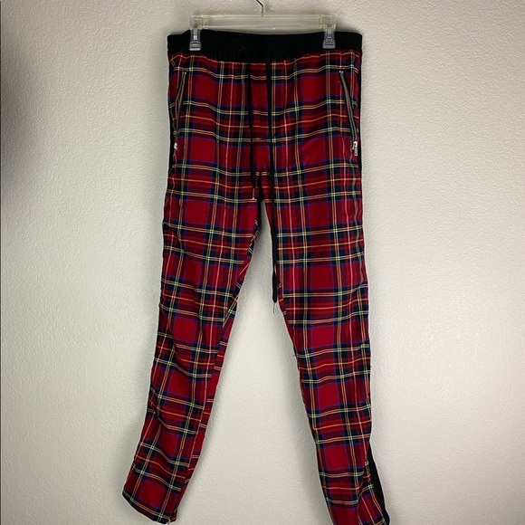 Forever 21 Plaid Joggers Sweatpants Size Large - Picture 1 of 6